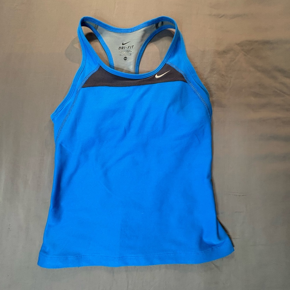 Nike Dri-FIT Royal Blue Racerback Athletic Tank Top Size XS